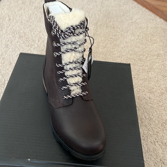 Sorel Emelie Genuine Shearling Short Lace-Up Boot (Women) - Picture 3 of 13